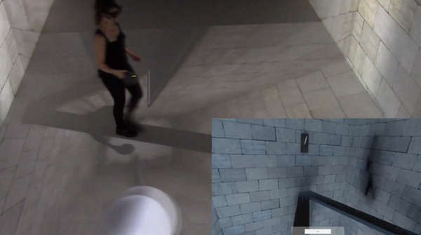 A threatening virtual environment